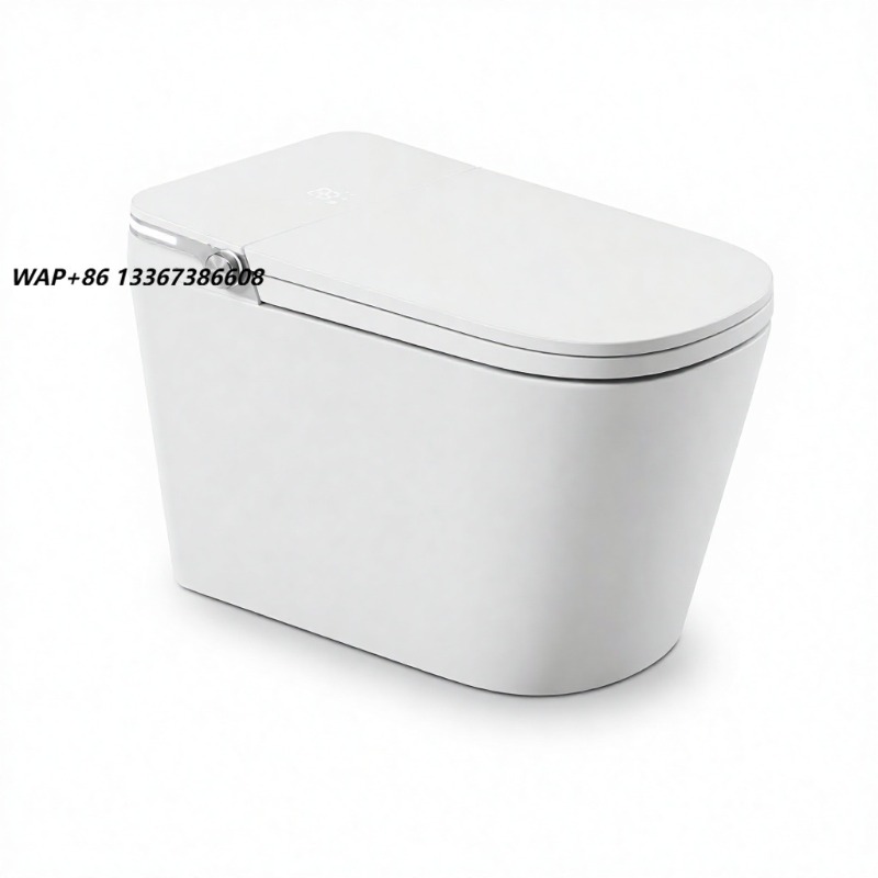 Smart Home App - White Smart Toilet Square Bowl Floor