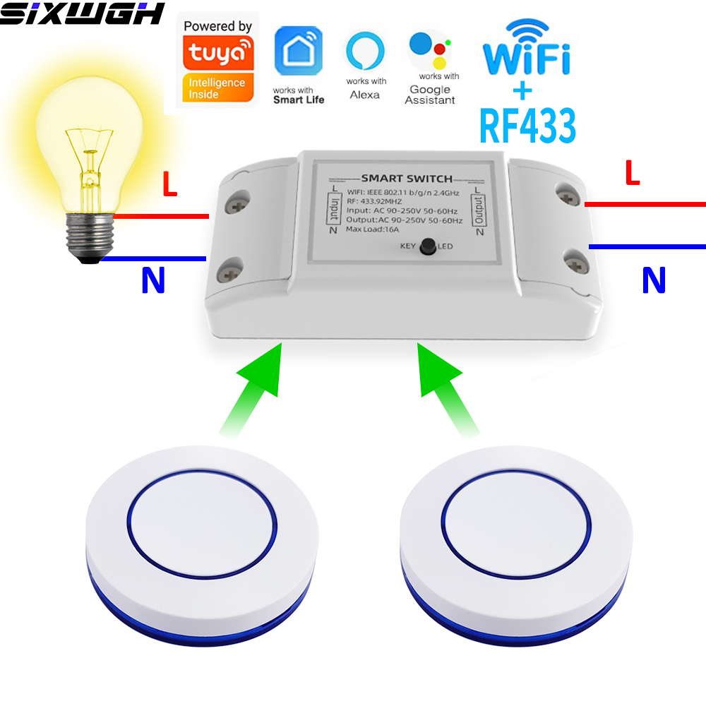 Smart Ir Remote Controller - 16A WiFi Tuya Smart Switch Wireless
