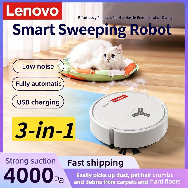 Smart Home Ac - Lenovo 3-in-1 Smart Sweeping Robot Aspirateur