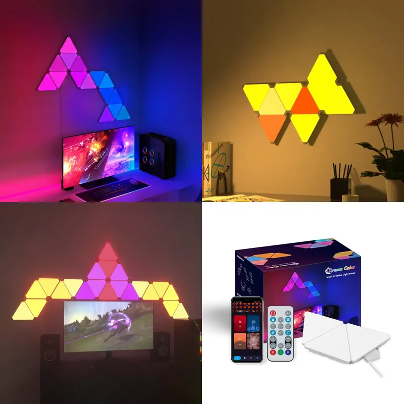 Smart Home Setup - Banqcn Triangle LED Gaming Setup RGB