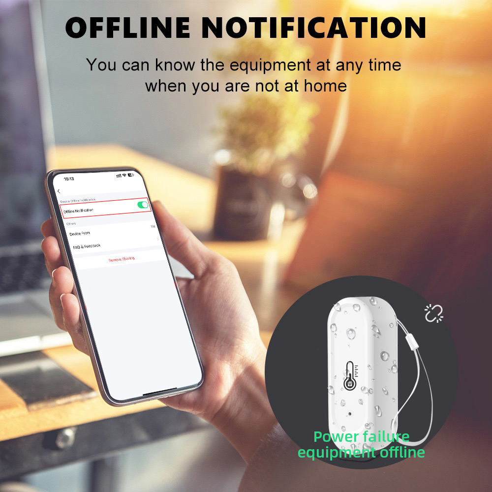 Smart Home Setup - Waterproof Temperature Humidity Sensors IP65 Outdoor/