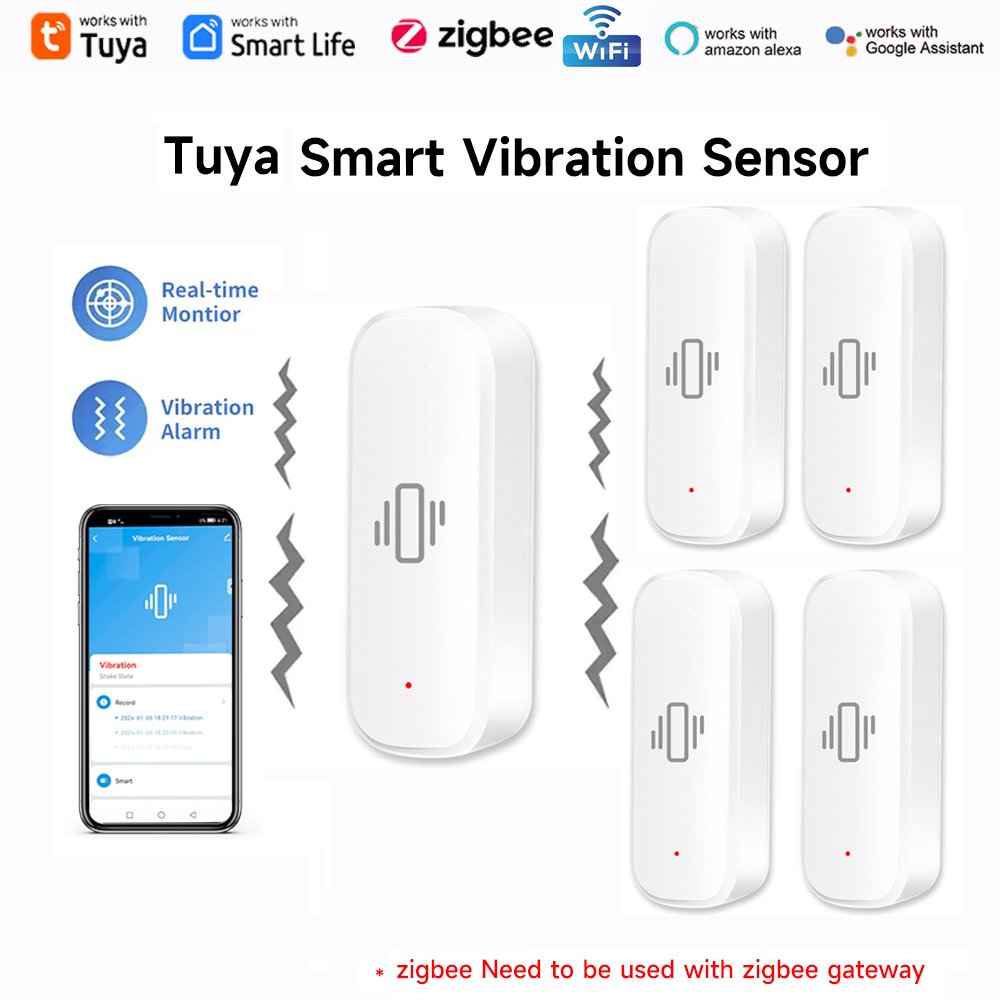 Tuya WiFi Zigbee Smart Vibrati - Zigbee Motion Sensor review and price