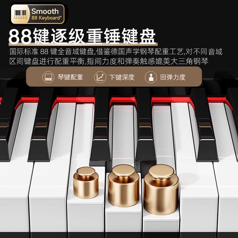 Grand Piano 88-Key Weighted Sm - Smart Home Uses review and price