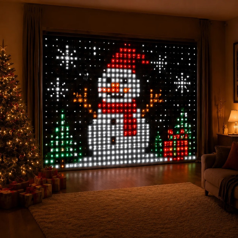 LED Pixel Curtain Lights Bluet - Smart Home App review and price