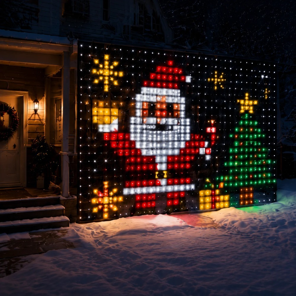LED Pixel Curtain Lights Bluet - Smart Home App review and price