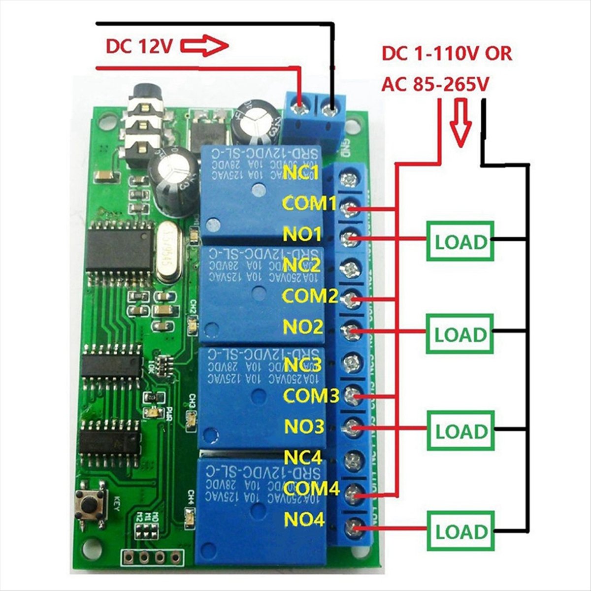 4 Channel Relay DTMF Tone Sign - Smart Home With Plc review and price