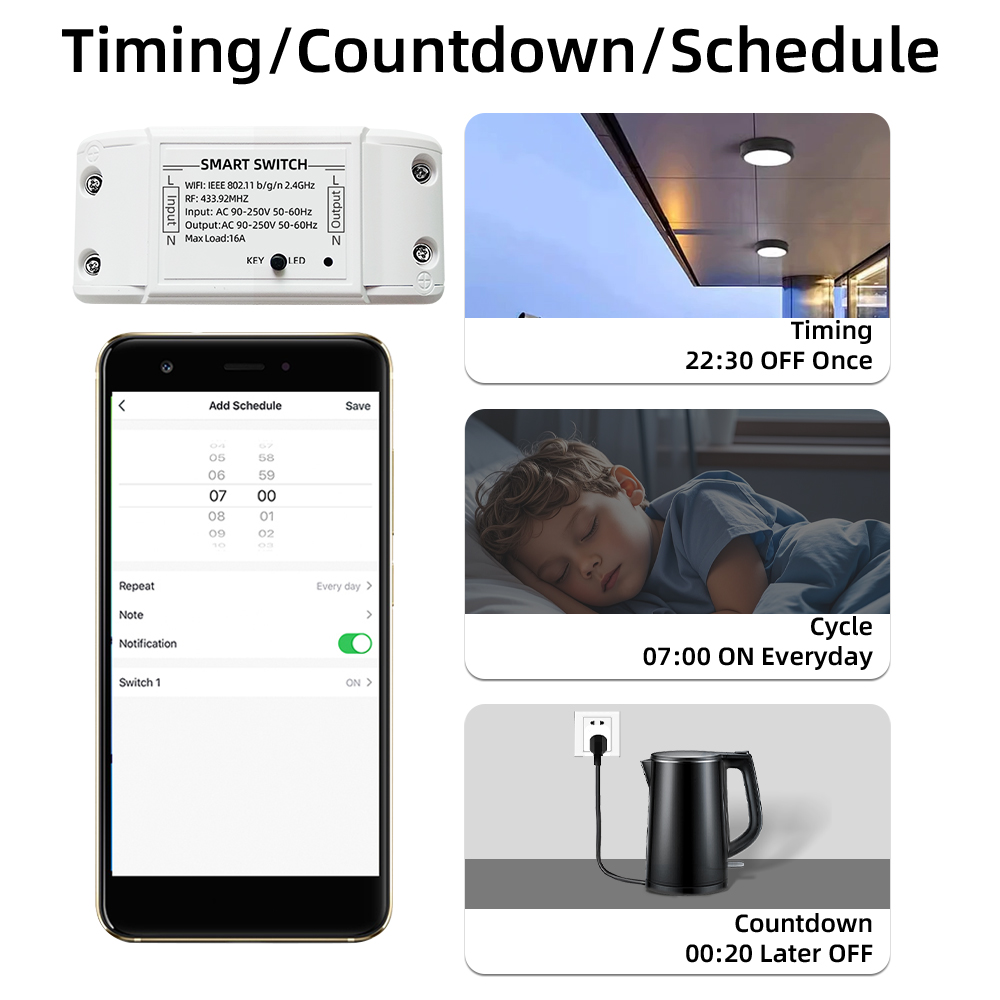 16A Tuya Wifi Smart Switch RF4 - Smart Ir Remote Controller review and price