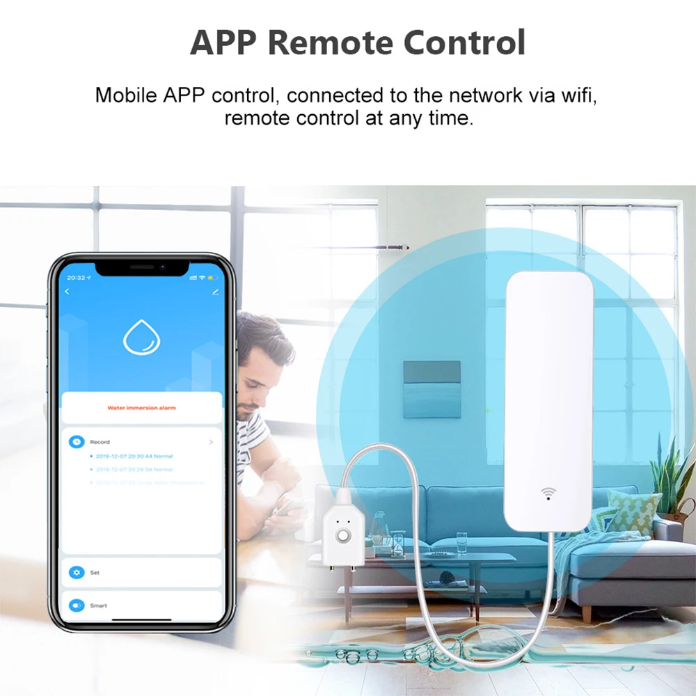 Tuya WiFi Zigbee Water Sensor  - Smart Home Setup review and price