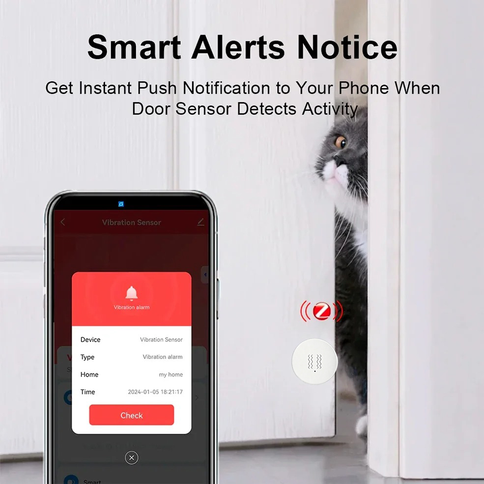 Tuya Zigbee Smart Vibration Se - Zigbee Motion Sensor review and price