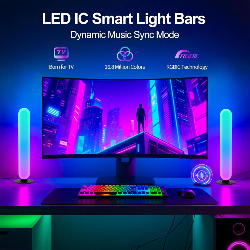 1/2/3Pcs Smart LED Light Bar,1 - Smart Home App review and price
