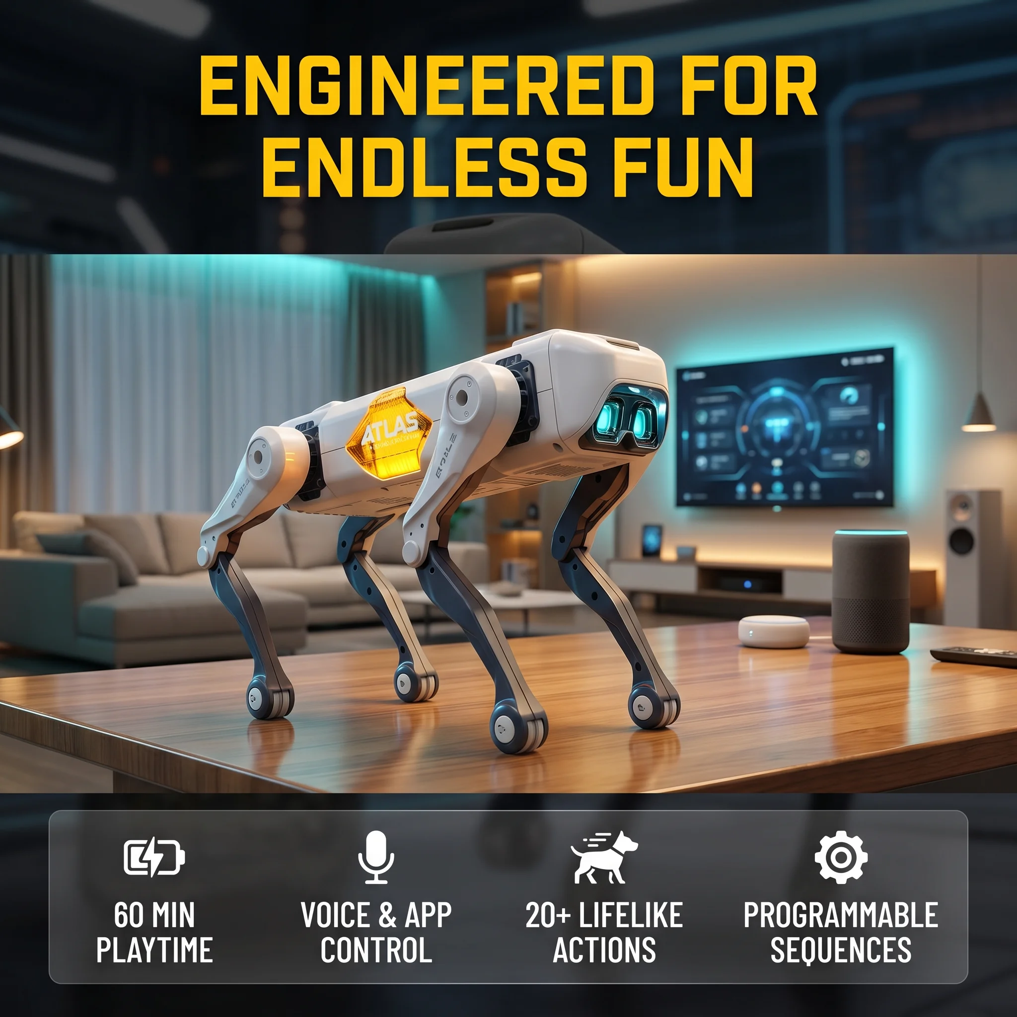 AI Smart Robot Dog, Voice & AP - Smart Home App review and price