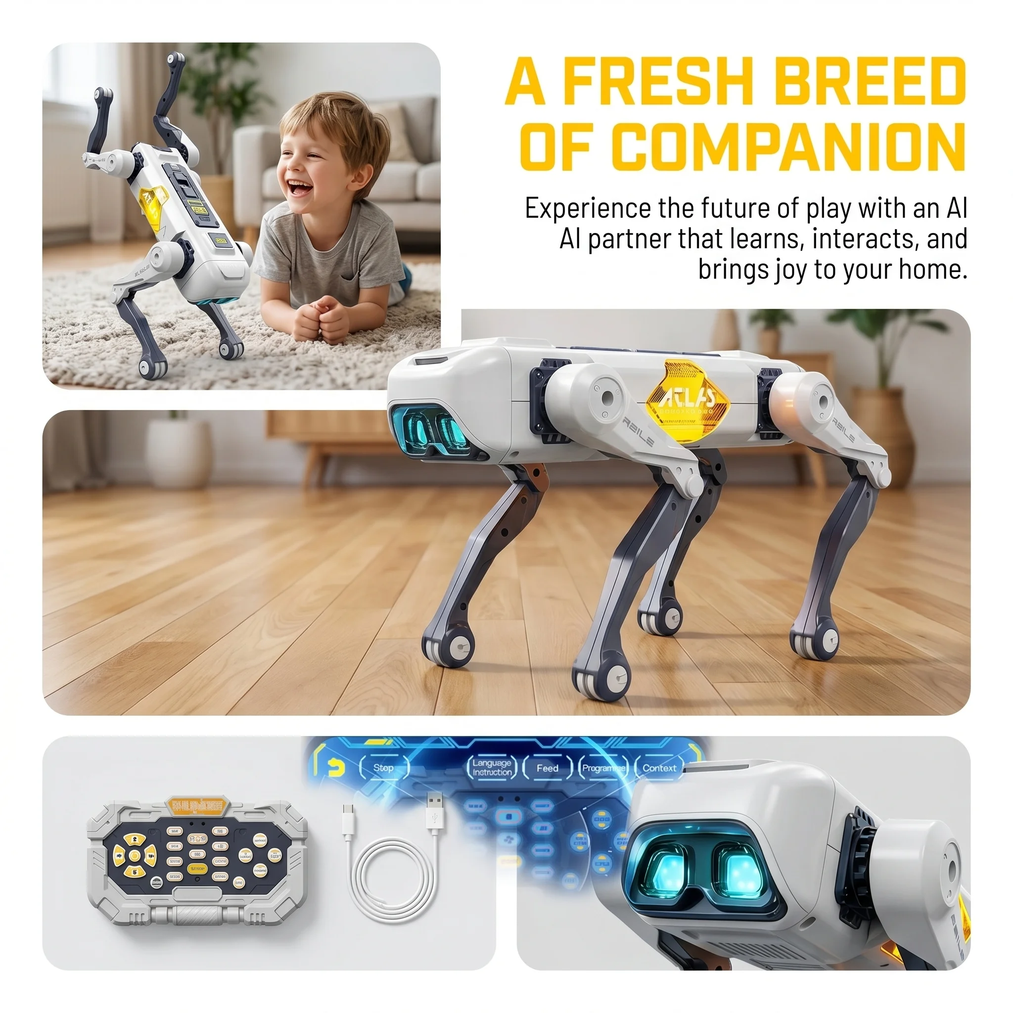 AI Smart Robot Dog, Voice & AP - Smart Home App review and price