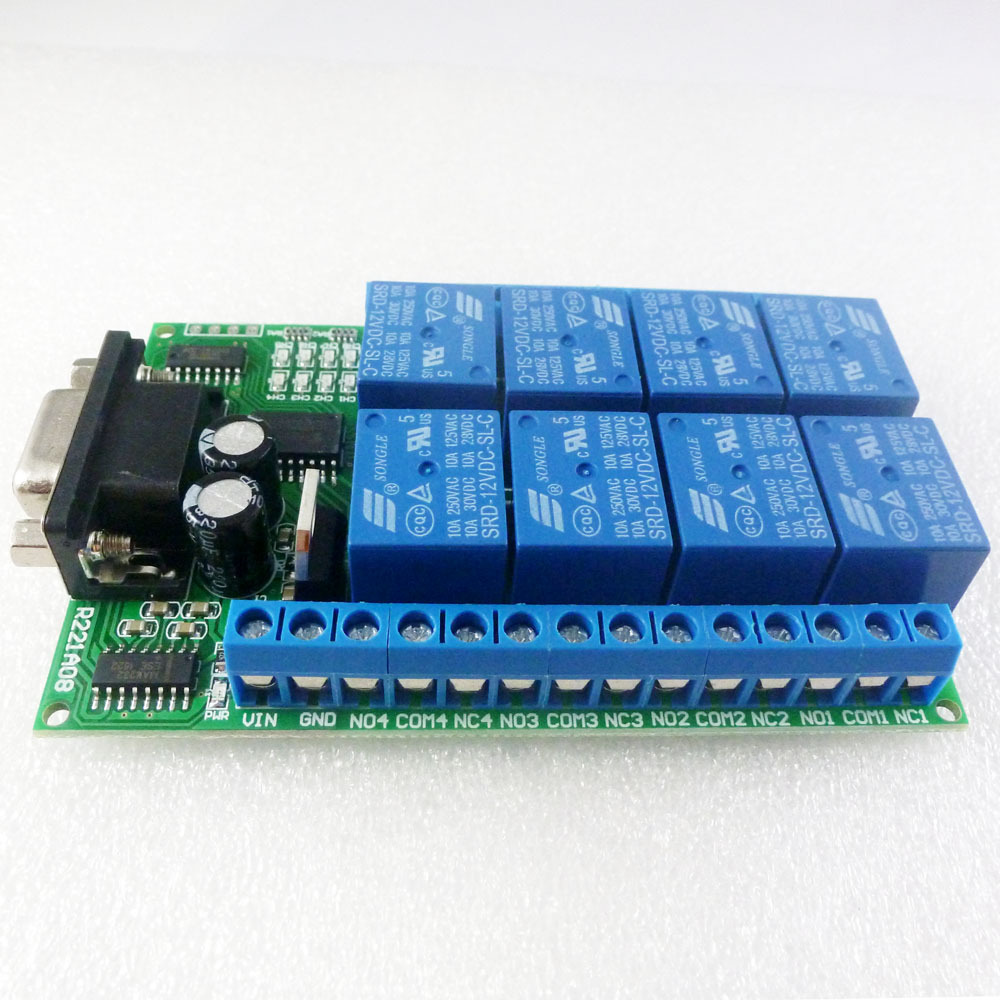 8 Channel DC 12V RS232 Relay B - Smart Home With Plc review and price