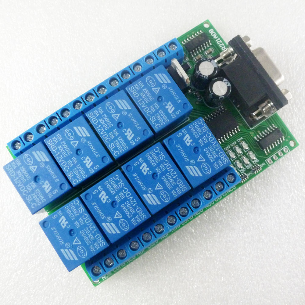 8 Channel DC 12V RS232 Relay B - Smart Home With Plc review and price
