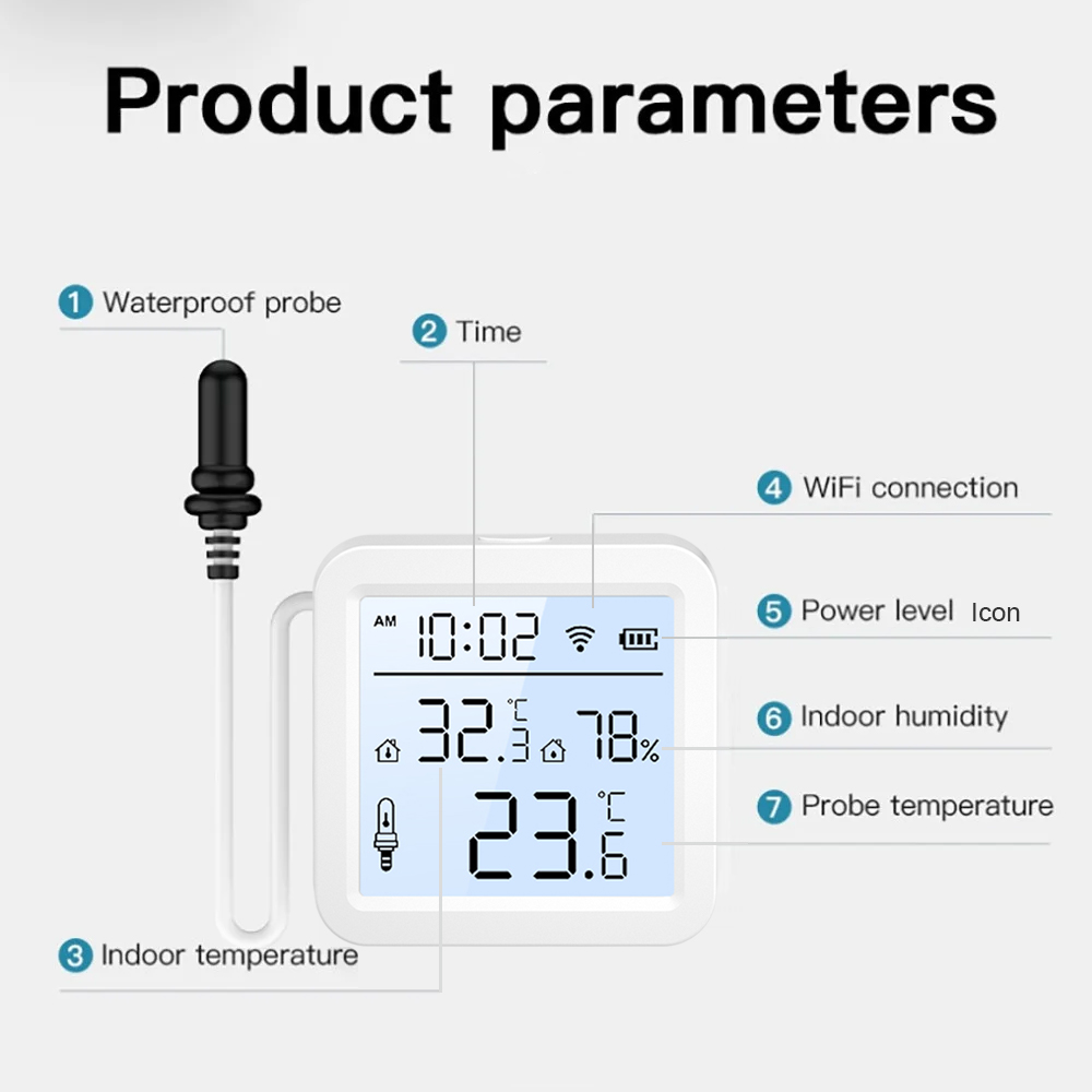 WiFi Humidity Temperature Sens - Smart Home App review and price